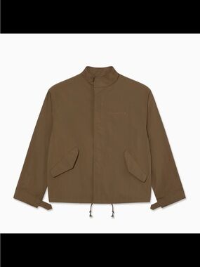 LAST RESORT AB - Men's Lightweight Brown Funnel-Neck Shirt Jacket